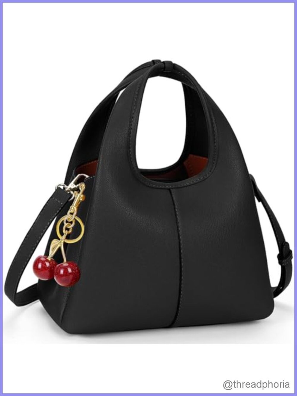 Women's Faux Leather Small Hobo Satchel Top Handle Crossbody Bag